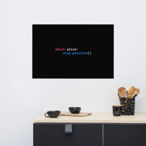 Python Programmer Wall Art Nerdy Paper Poster WA1F Python Programmer Wall Art Nerdy Paper Poster WA1F