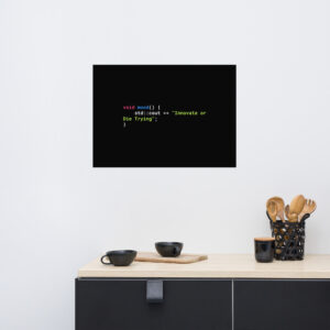 C Programmer Wall Art Nerdy Paper Poster WA1G C Programmer Wall Art Nerdy Paper Poster WA1G
