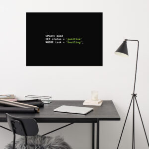 SQL Programmer Wall Art Inspirational Piece