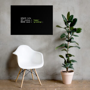 Programmer Wall Art Enhanced Matte Paper Poster