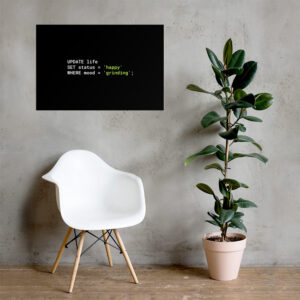 Programmer Wall Art Enhanced Matte Paper Poster WA1J Programmer Wall Art Enhanced Matte Paper Poster WA1J