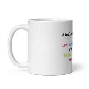 C Programmer Mug White Glossy Mug MW1C C Programmer Mug White Glossy Mug MW1C