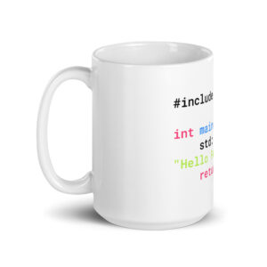 C Programmer Mug White Glossy Mug MW1C C Programmer Mug White Glossy Mug MW1C