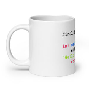 C Programmer Mug White Glossy Mug MW1C C Programmer Mug White Glossy Mug MW1C