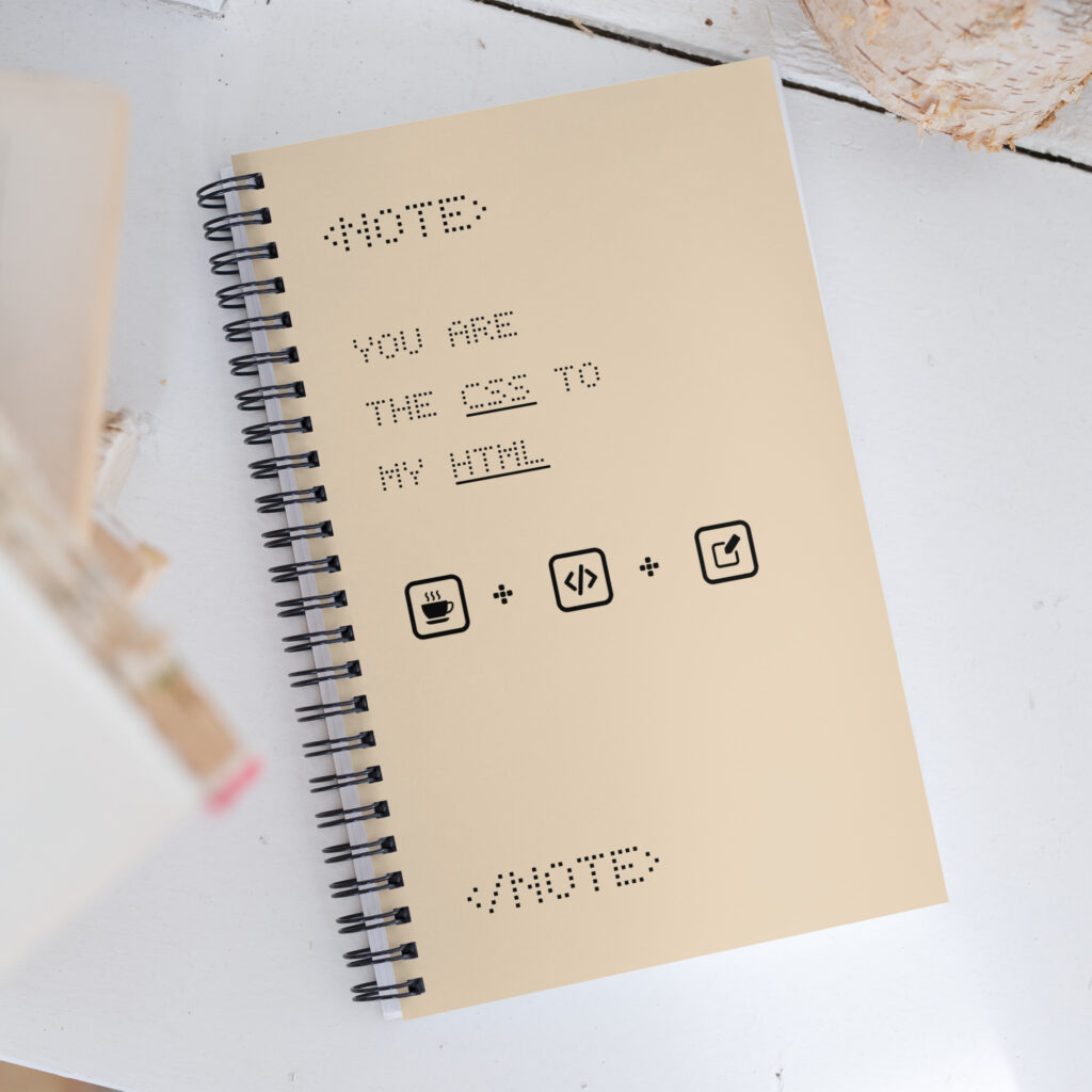 CSS HTML Programmer Notebook NB1E - Dakidarts Shop