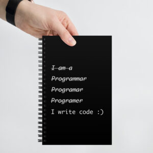 I am Programmer Notebook Spiral notebook