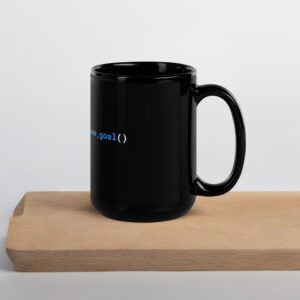 Python Programmers Mug Black Glossy Mug M1I