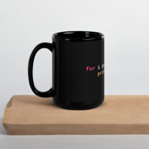 Python Programmer Mug Black Glossy Mug M1G Python Programmer Mug Black Glossy Mug M1G