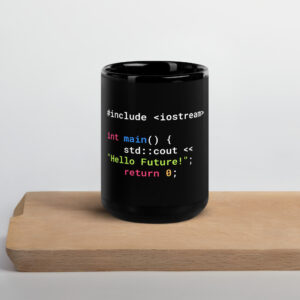 C Programmer Mug Nerdy Black Mug M1C C Programmer Mug Nerdy Black Mug M1C