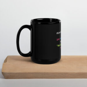 C Programmer Mug Nerdy Black Mug M1C C Programmer Mug Nerdy Black Mug M1C