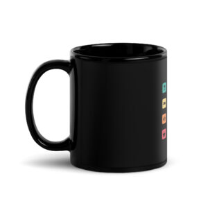 Black Glossy Programmer Mugs M1K Black Glossy Programmer Mugs M1K