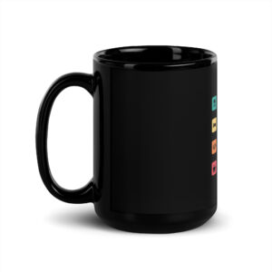 Black Glossy Programmer Mugs M1K Black Glossy Programmer Mugs M1K