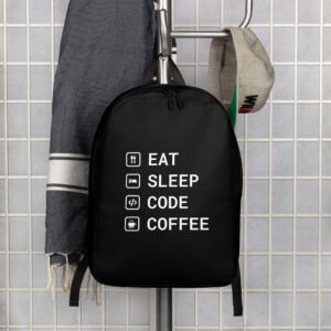 Programmer Minimalist Black Backpack