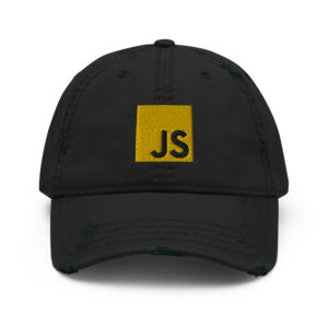 Distressed JavaScript Programmer Hat