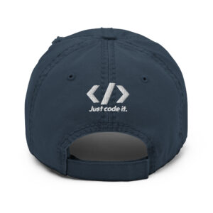 Distressed JavaScript Programmer Hat Distressed JavaScript Programmer Hat