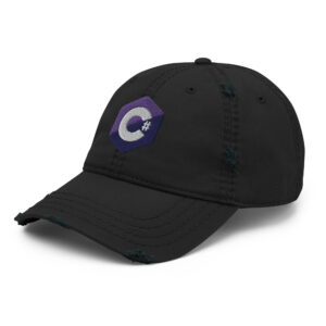 Distressed C Sharp Programmer Hat Distressed C Sharp Programmer Hat