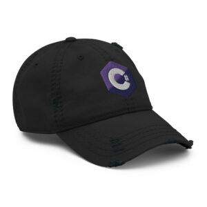 Distressed C Sharp Programmer Hat Distressed C Sharp Programmer Hat