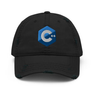 Distressed C Plus Plus Programmer Hat