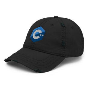 Distressed C Plus Plus Programmer Hat Distressed C Plus Plus Programmer Hat