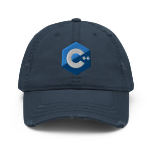 Distressed C Plus Plus Programmer Hat Distressed C Plus Plus Programmer Hat
