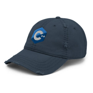 Distressed C Plus Plus Programmer Hat Distressed C Plus Plus Programmer Hat