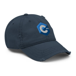 Distressed C Plus Plus Programmer Hat Distressed C Plus Plus Programmer Hat