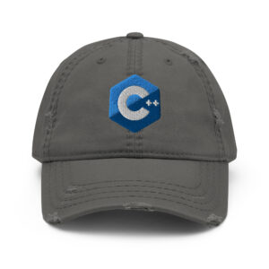 Distressed C Plus Plus Programmer Hat Distressed C Plus Plus Programmer Hat