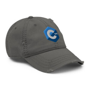 Distressed C Plus Plus Programmer Hat Distressed C Plus Plus Programmer Hat