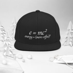 More Coffee Relativity Theory Snapback Hat More Coffee Relativity Theory Snapback Hat