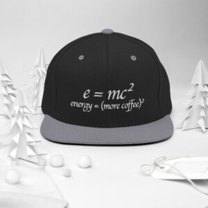 More Coffee Relativity Theory Snapback Hat More Coffee Relativity Theory Snapback Hat