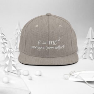 More Coffee Relativity Theory Snapback Hat More Coffee Relativity Theory Snapback Hat