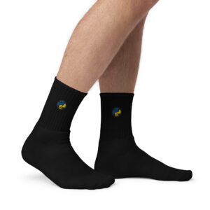 Python Programmer Embroidered Socks